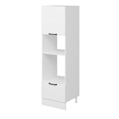 Alvinka Mutfak Modül Mbr_A 60-H210Cm Boy Ank Dolabı Beyaz Beyaz Mdf