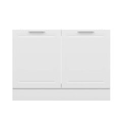 Alvinka Mutfak Modül Mbr_C Alt 2K 120Cm Evye Dolap Beyaz Beyaz