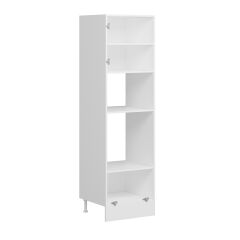 Alvinka Mutfak Modül Mbr_A 60-H210Cm Boy Ank Dolabı Beyaz Kumtaşı Mdf