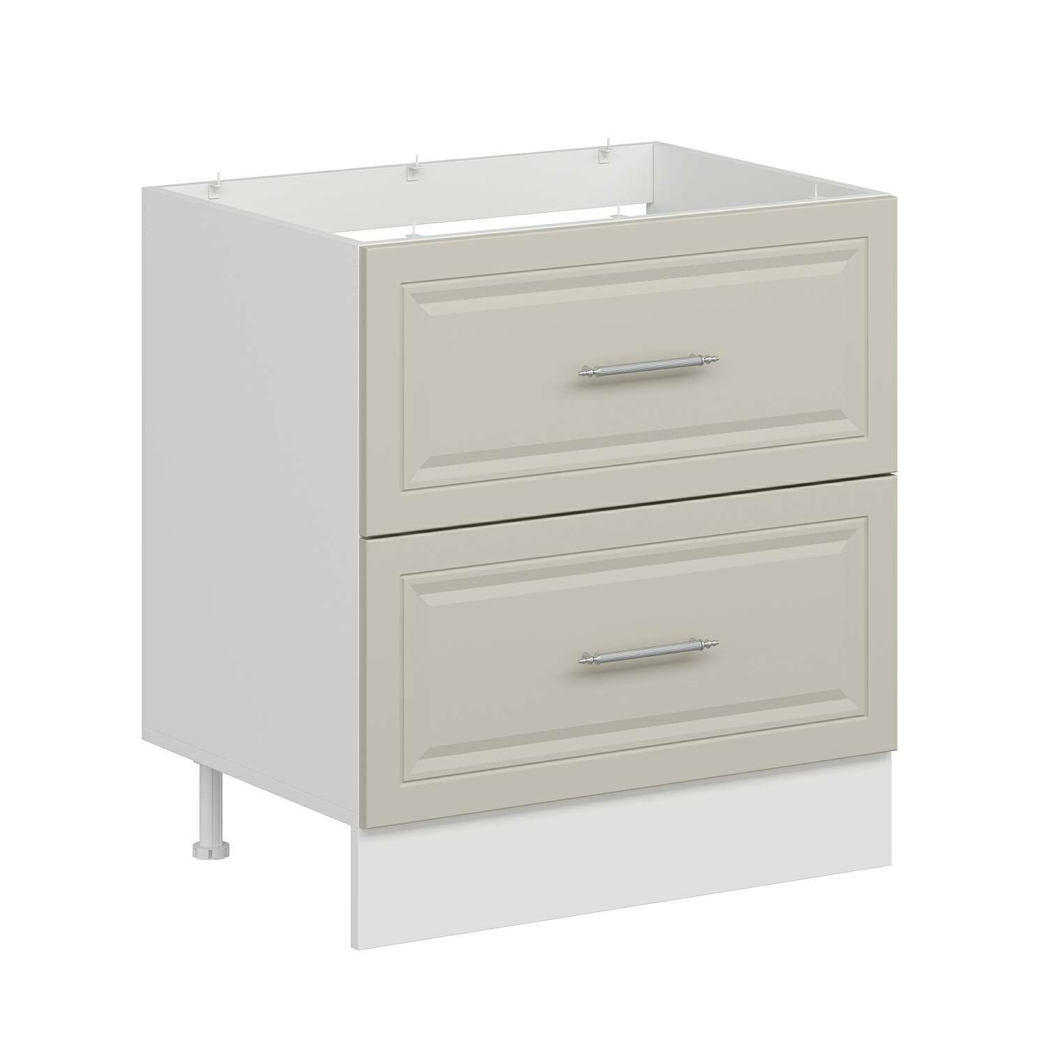 Alvinka Mutfak Modül Mbr_C Alt 2Ç 80Cm Evye Dolap Beyaz Kumtaşı Mdf