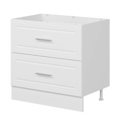 Alvinka Mutfak Modül Mbr_C Alt 2Ç 90Cm Evye Dolap Beyaz Beyaz Suntalam