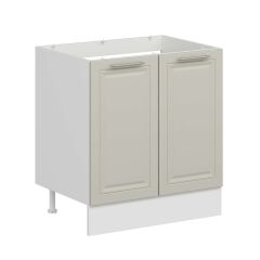 Alvinka Mutfak Modül Mbr_C Alt 2K 80Cm Evye Dolap Beyaz Kumtaşı