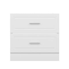 Alvinka Mutfak Modül Mbr_C Alt 2Ç 90Cm Evye Dolap Beyaz Beyaz Mdf