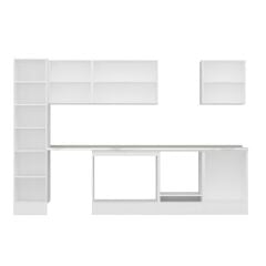 Alvinka 315X210 Cm Klasik Mebran Mutfak Dolabı Mb-E90B45S60-3 Mebran | Kumtaşı - Mdf