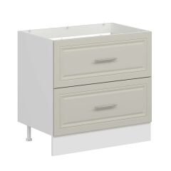 Alvinka Mutfak Modül Mbr_C Alt 2Ç 90Cm Evye Dolap Beyaz Kumtaşı Mdf