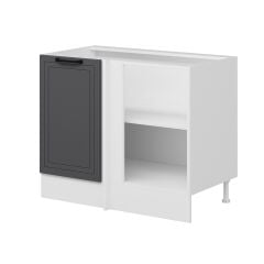 Alvinka Mutfak Modül Mbr_A Alt 1K1R 105Cm Köşe Dolap Beyaz Antrasit