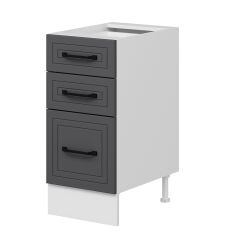 Alvinka Mutfak Modül Mbr_A Alt 3Ç1B2K 40Cm Dolap Beyaz Antrasit