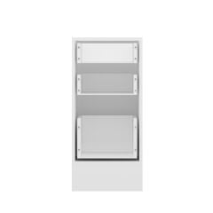 Alvinka Mutfak Modül Mbr_A Alt 3Ç1B2K Nray 40Cm Dolap Beyaz Antrasit