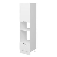 Alvinka Mutfak Modül Mbr_A 60-H240Cm Boy Ank Dolabı Beyaz Beyaz Suntalam