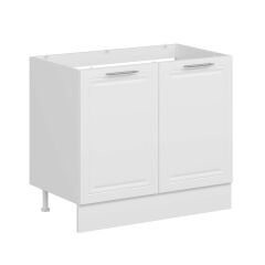 Alvinka Mutfak Modül Mbr_C Alt 2K 100Cm Evye Dolap Beyaz Beyaz Suntalam