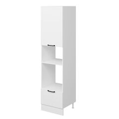 Alvinka Mutfak Modül Mbr_A 60-H240Cm Boy Ank Dolabı Beyaz Beyaz Mdf