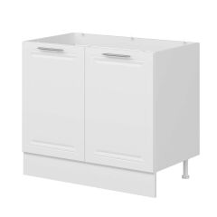 Alvinka Mutfak Modül Mbr_C Alt 2K 100Cm Evye Dolap Beyaz Beyaz Mdf