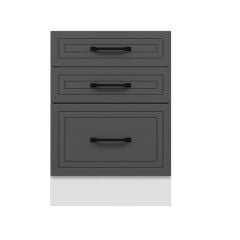 Alvinka Mutfak Modül Mbr_A Alt 3Ç1B2K Nray 60Cm Dolap Beyaz Antrasit