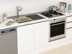 Alvinka 380X222 Cm High Gloss Mutfak Dolabı Mb-E80S60S40-2 High Gloss | Beyaz - Suntalam