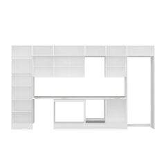 Alvinka 400X240 Cm High Gloss Mutfak Dolabı Mbb-E80B60S60-3 High Gloss | Beyaz - Mdf