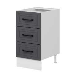 Alvinka Mutfak Modül Mbr_A Alt 3Ç Nray 45Cm Dolap Beyaz Antrasit