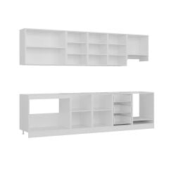 Minar 300 Cm Mutfak Dolabı Beyaz Antrasit 300-A9