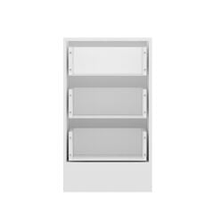 Alvinka Mutfak Modül Mbr_A Alt 3Ç 50Cm Dolap Beyaz Antrasit