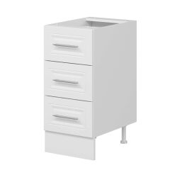 Alvinka Mutfak Modül Mbr_C Alt 3Ç 40Cm Dolap Beyaz Beyaz