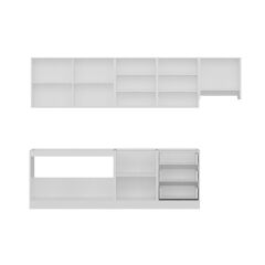 Minar 300 Cm Mutfak Dolabı Beyaz Antrasit 300-A11