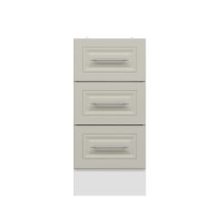 Alvinka Mutfak Modül Mbr_C Alt 3Ç 40Cm Dolap Beyaz Kumtaşı