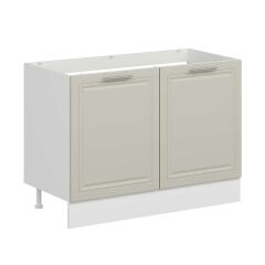 Alvinka Mutfak Modül Mbr_C Alt 2K 120Cm Evye Dolap Beyaz Kumtaşı Suntalam