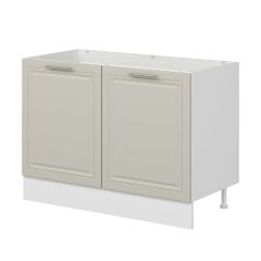 Alvinka Mutfak Modül Mbr_C Alt 2K 120Cm Evye Dolap Beyaz Kumtaşı Suntalam