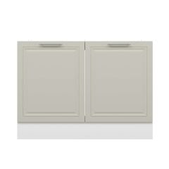 Alvinka Mutfak Modül Mbr_C Alt 2K 120Cm Evye Dolap Beyaz Kumtaşı Mdf