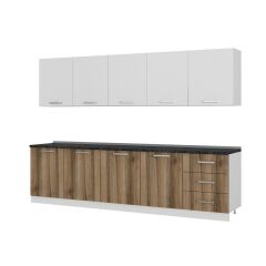 Minar 300 Cm Mutfak Dolabı Beyaz Dore 300-D3