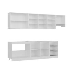 Minar 300 Cm Mutfak Dolabı Beyaz Dore 300-D5