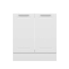 Alvinka Mutfak Modül Mbr_C Alt 2K 80Cm Evye Dolap Beyaz Beyaz Suntalam