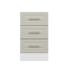 Alvinka Mutfak Modül Mbr_C Alt 3Ç 50Cm Dolap Beyaz Kumtaşı