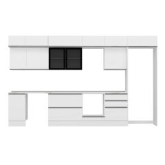 Alvinka 395X240 Cm High Gloss Mutfak Dolabı Mb-E90S45S60-3