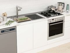 Alvinka 385X222 Cm High Gloss Mutfak Dolabı Mb-E80S60S45-2 High Gloss | Beyaz - Suntalam