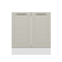 Alvinka Mutfak Modül Mbr_C Alt 2K 80Cm Evye Dolap Beyaz Kumtaşı Suntalam