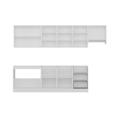 Minar 300 Cm Mutfak Dolabı Beyaz Dore 300-D8