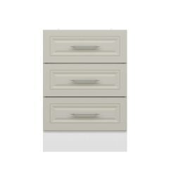 Alvinka Mutfak Modül Mbr_C Alt 3Ç  60Cm Dolap Beyaz Kumtaşı