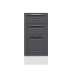 Alvinka Mutfak Modül Mbr_C Alt 3Ç1B2K 40Cm Dolap Beyaz Antrasit