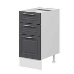 Alvinka Mutfak Modül Mbr_C Alt 3Ç1B2K 40Cm Dolap Beyaz Antrasit