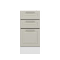 Alvinka Mutfak Modül Mbr_C Alt 3Ç1B2K 40Cm Dolap Beyaz Kumtaşı