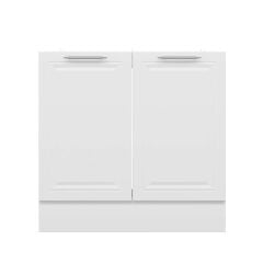 Alvinka Mutfak Modül Mbr_C Alt 2K 90Cm Evye Dolap Beyaz Beyaz Mdf