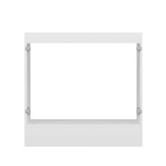 Alvinka Mutfak Modül Mbr_C Alt 2K 90Cm Evye Dolap Beyaz Beyaz Mdf