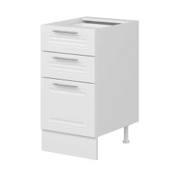 Alvinka Mutfak Modül Mbr_C Alt 3Ç1B2K  45Cm Dolap Beyaz Beyaz