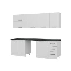 Minar 255 Cm Mutfak Dolabı Beyaz 255-B10