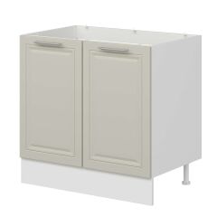 Alvinka Mutfak Modül Mbr_C Alt 2K 90Cm Evye Dolap Beyaz Kumtaşı Mdf