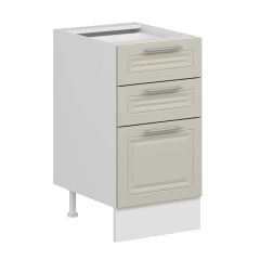 Alvinka Mutfak Modül Mbr_C Alt 3Ç1B2K 45Cm Dolap Beyaz Kumtaşı