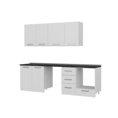 Minar 255 Cm Mutfak Dolabı Beyaz 255-B11