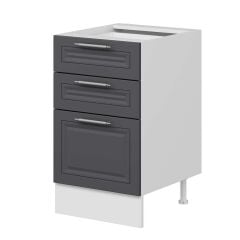 Alvinka Mutfak Modül Mbr_C Alt 3Ç1B2K  50Cm Dolap Beyaz Antrasit