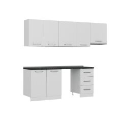 Minar 255 Cm Mutfak Dolabı Beyaz 255-B12