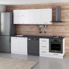 Minar 255 Cm Mutfak Dolabı Beyaz 255-B14